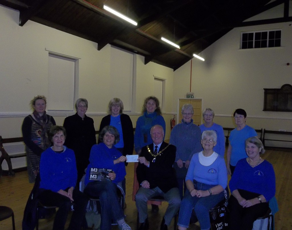 Amble Mayor Craig Weir with some members of Harbour Lights Community Choir