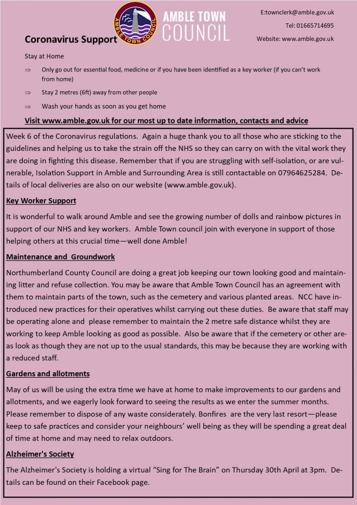 » Covid 19 – Local Information & Poster