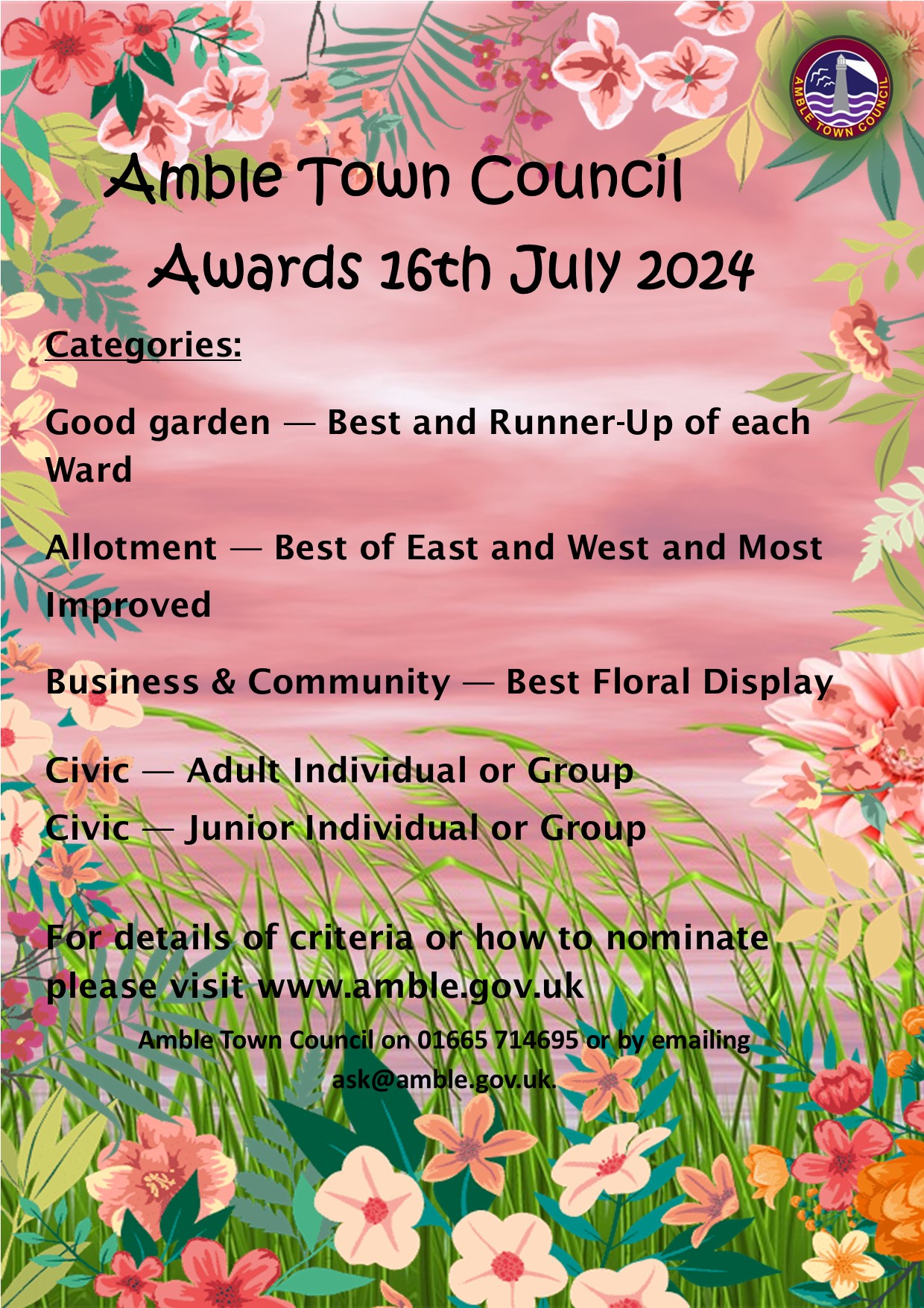 Poster_2024 Amble Town Council