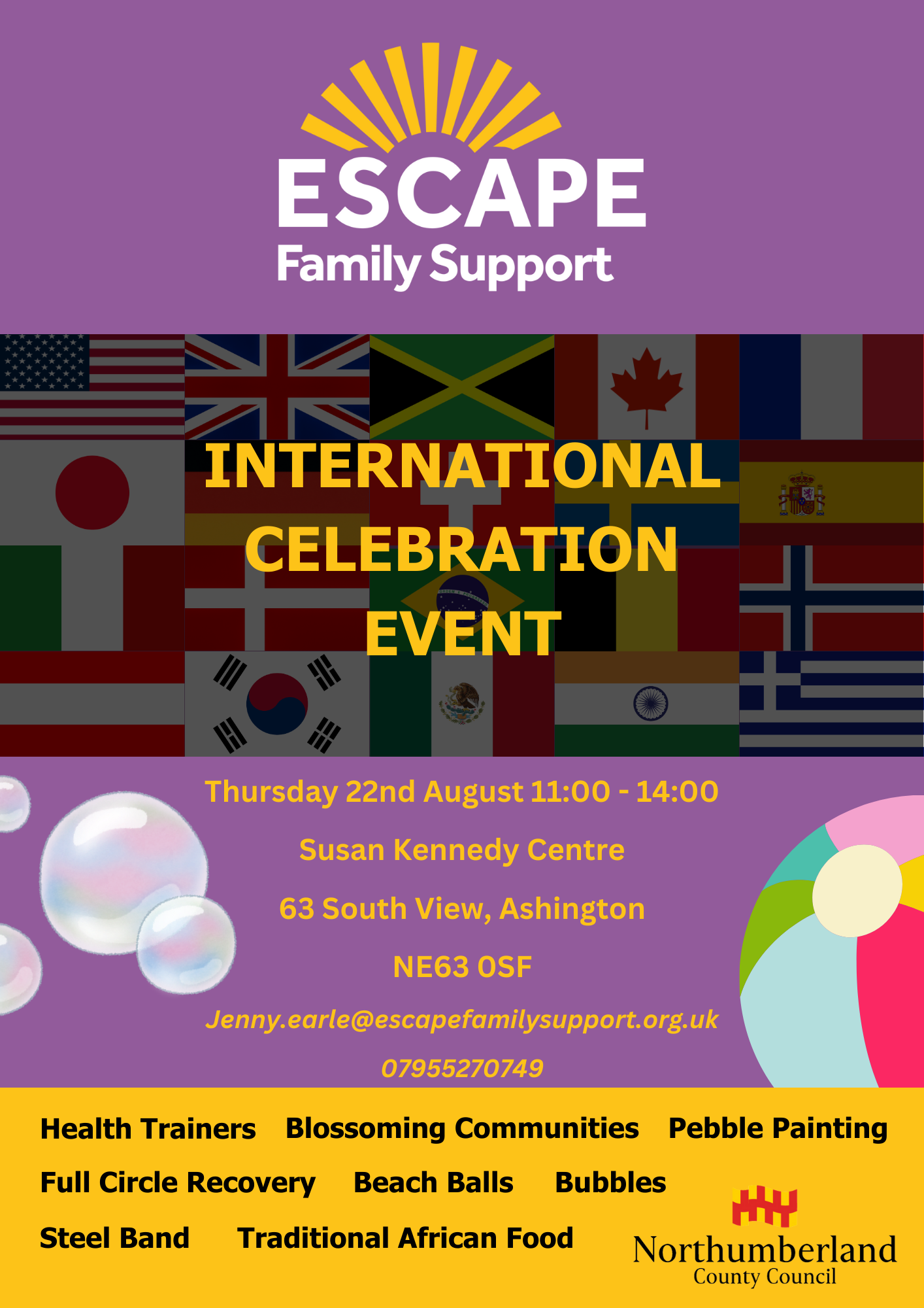 International Day poster - Amble Town Council
